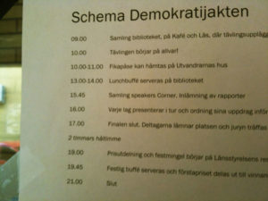 Tävlingsschemat