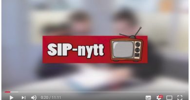 Skärmbild av SIPnytt vecka 10 2018 på Youtube