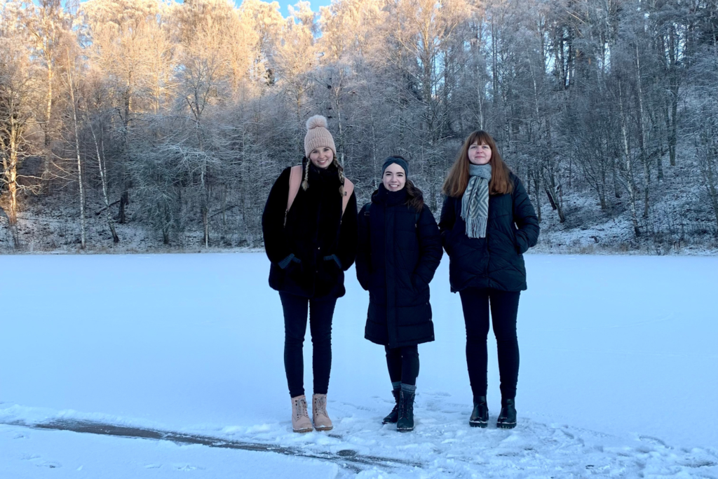 Me and my friends on the lake Båtstasjön, just outside of Borlänge, at 1:30 pm
