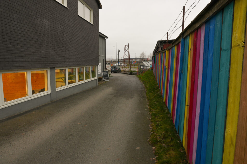 Väg till entre